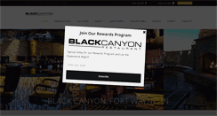 Desktop Screenshot of blackcanyonrestaurant.com