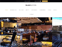 Tablet Screenshot of blackcanyonrestaurant.com